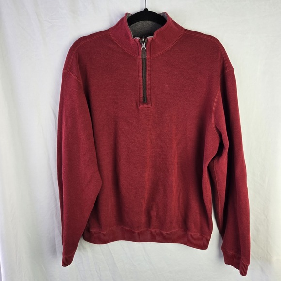 Daniel Cremieux Other - Daniel Cremieux Mens XL 1/4 Zip Reversible 100% Cotton‎ Sweater Preppy Quiet Lux